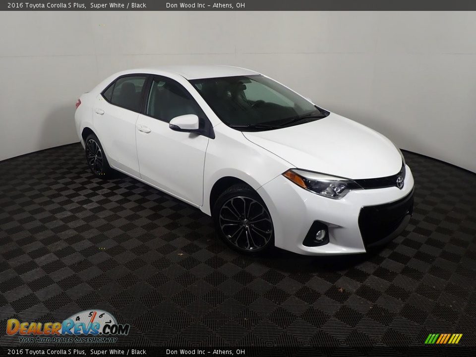 2016 Toyota Corolla S Plus Super White / Black Photo #3