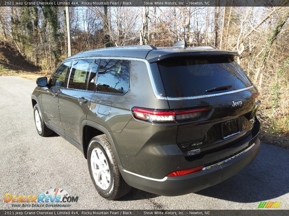 2021 Jeep Grand Cherokee L Limited 4x4 Rocky Mountain Pearl / Black Photo #8