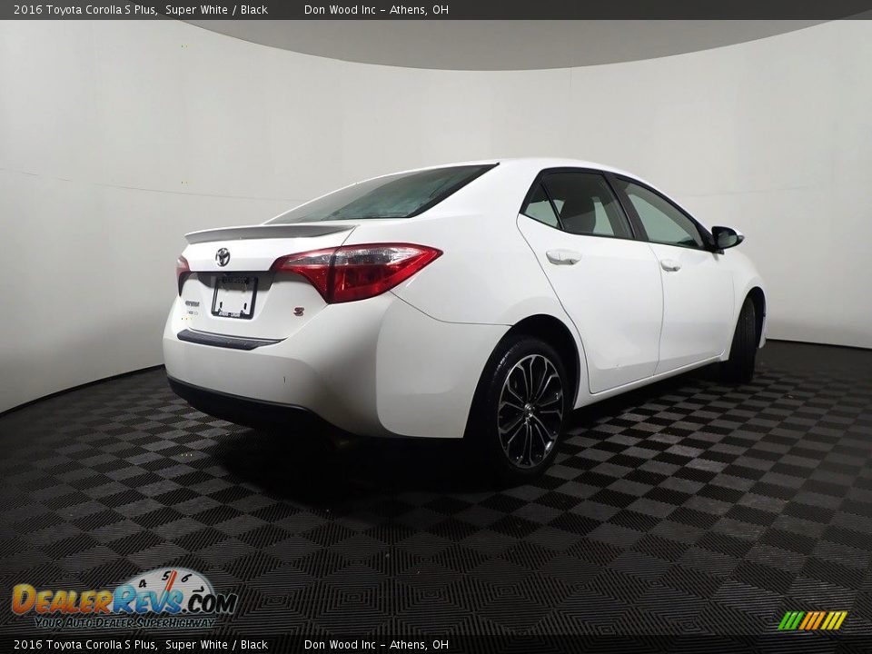 2016 Toyota Corolla S Plus Super White / Black Photo #16