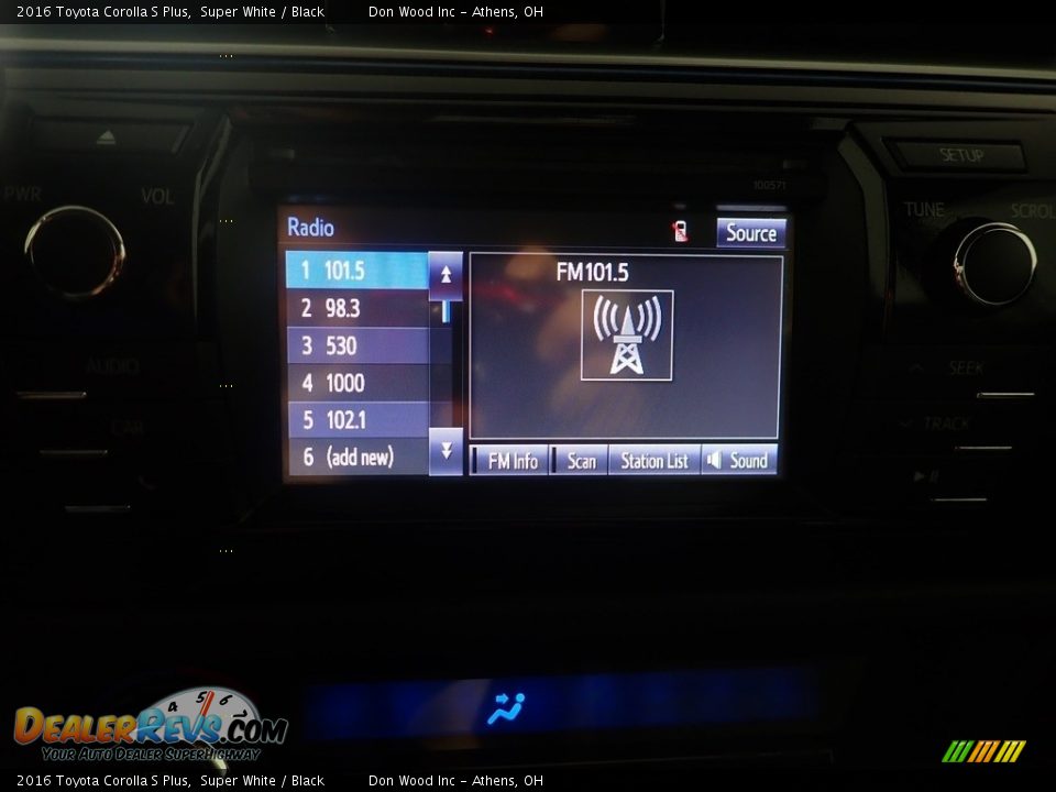 2016 Toyota Corolla S Plus Super White / Black Photo #26