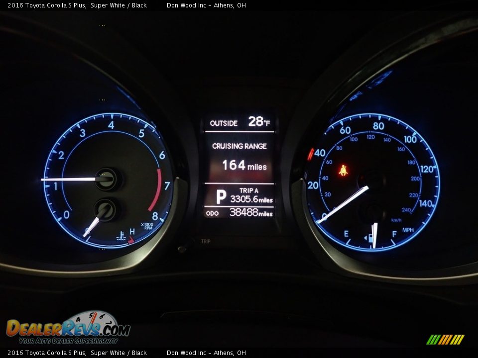 2016 Toyota Corolla S Plus Super White / Black Photo #28