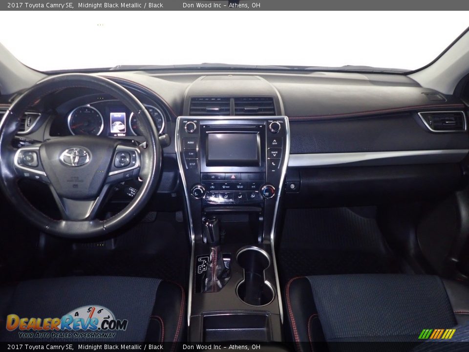 2017 Toyota Camry SE Midnight Black Metallic / Black Photo #26