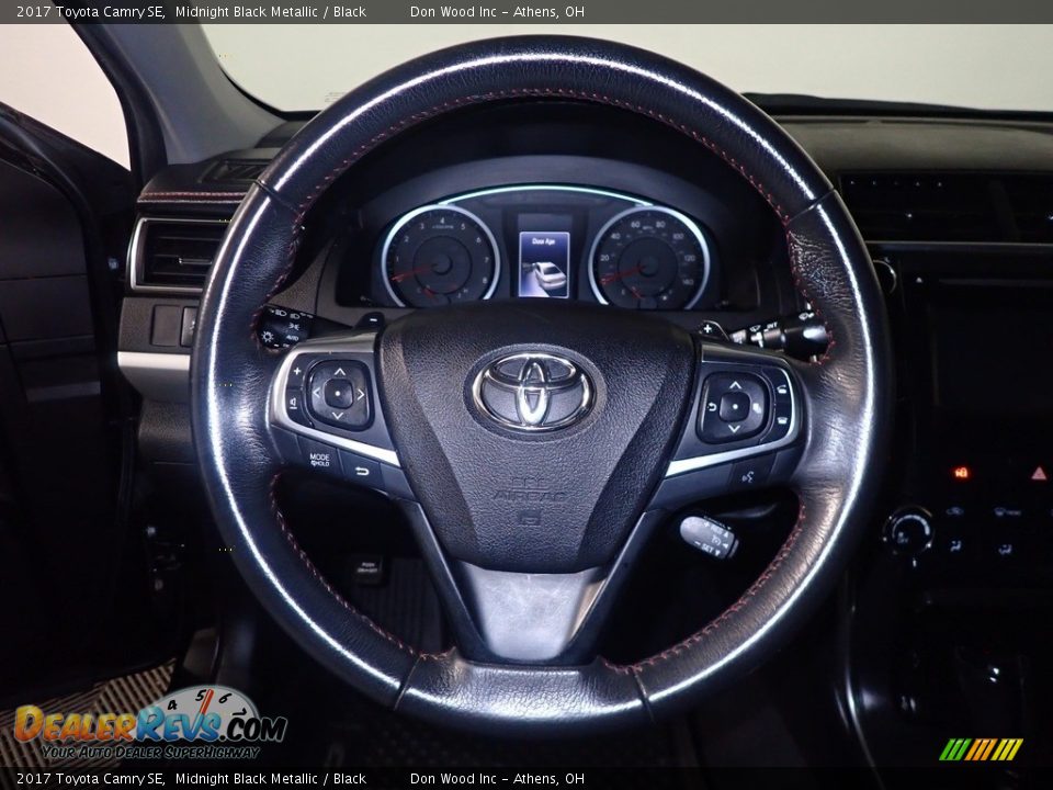 2017 Toyota Camry SE Midnight Black Metallic / Black Photo #28