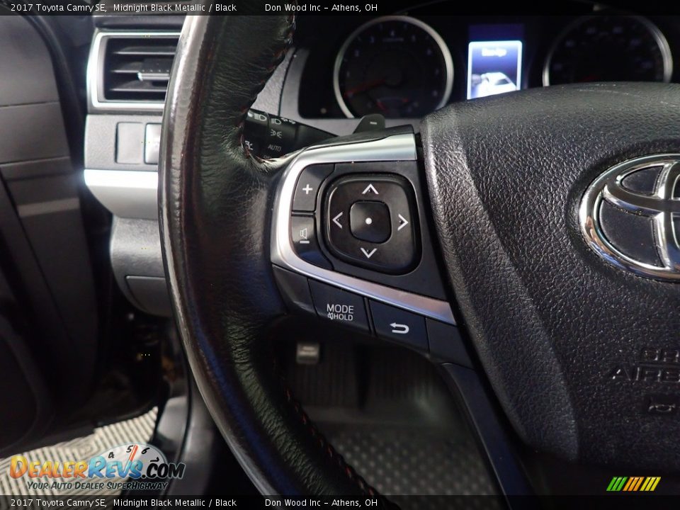 2017 Toyota Camry SE Midnight Black Metallic / Black Photo #30