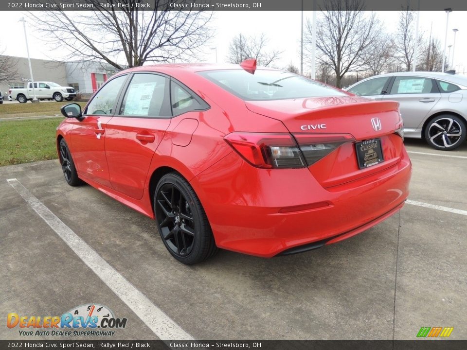 2022 Honda Civic Sport Sedan Rallye Red / Black Photo #5