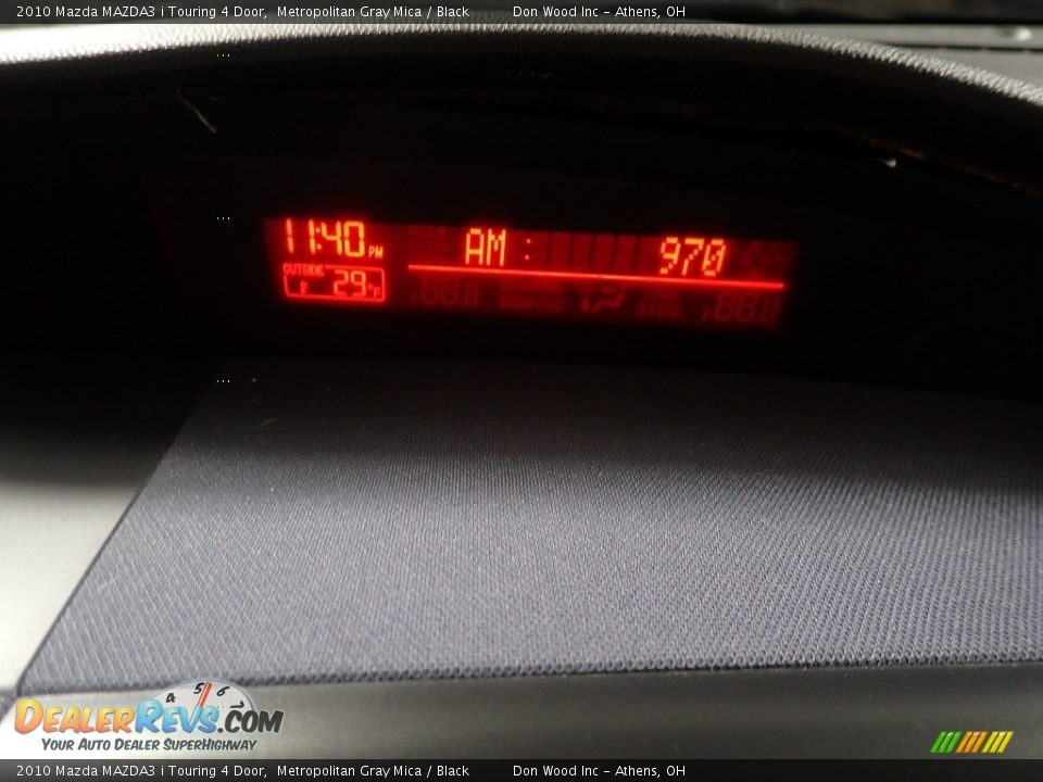 2010 Mazda MAZDA3 i Touring 4 Door Metropolitan Gray Mica / Black Photo #22