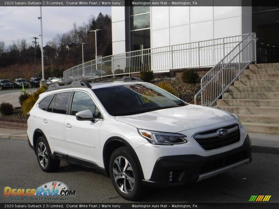 2020 Subaru Outback 2.5i Limited Crystal White Pearl / Warm Ivory Photo #1