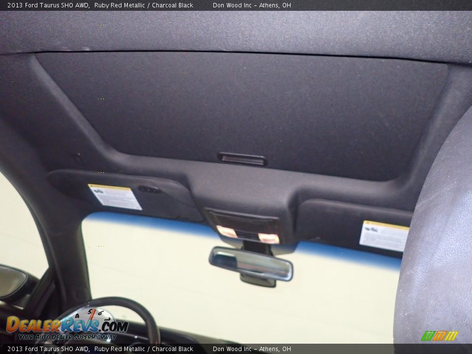 2013 Ford Taurus SHO AWD Ruby Red Metallic / Charcoal Black Photo #2