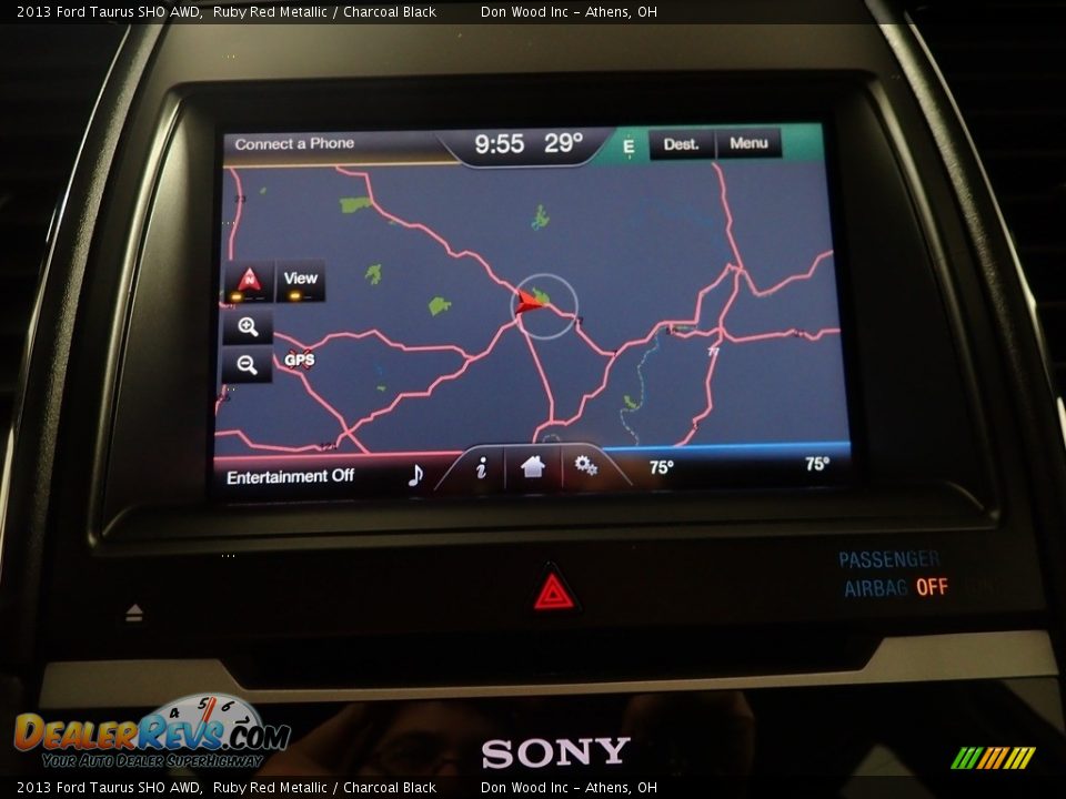 2013 Ford Taurus SHO AWD Ruby Red Metallic / Charcoal Black Photo #3