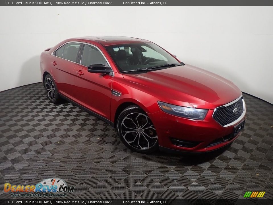 2013 Ford Taurus SHO AWD Ruby Red Metallic / Charcoal Black Photo #4
