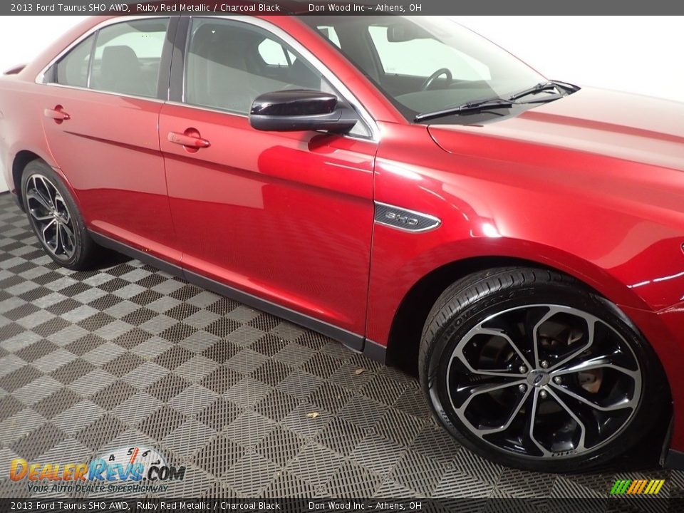 2013 Ford Taurus SHO AWD Ruby Red Metallic / Charcoal Black Photo #5