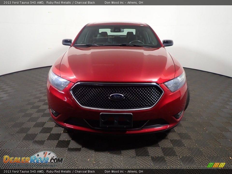 2013 Ford Taurus SHO AWD Ruby Red Metallic / Charcoal Black Photo #6