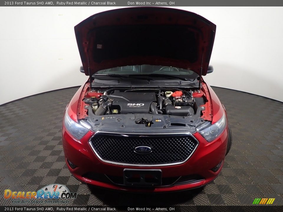 2013 Ford Taurus SHO AWD Ruby Red Metallic / Charcoal Black Photo #7