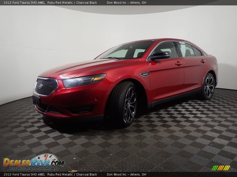 2013 Ford Taurus SHO AWD Ruby Red Metallic / Charcoal Black Photo #9