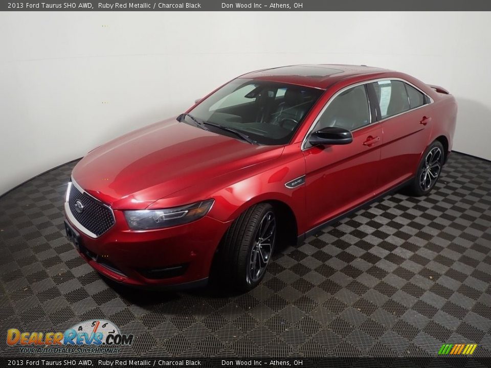 2013 Ford Taurus SHO AWD Ruby Red Metallic / Charcoal Black Photo #10