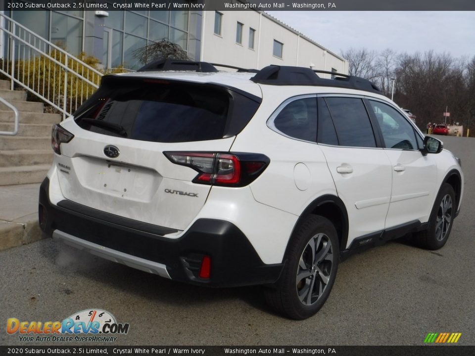 2020 Subaru Outback 2.5i Limited Crystal White Pearl / Warm Ivory Photo #14