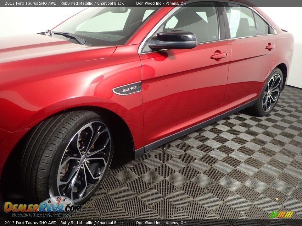 2013 Ford Taurus SHO AWD Ruby Red Metallic / Charcoal Black Photo #11