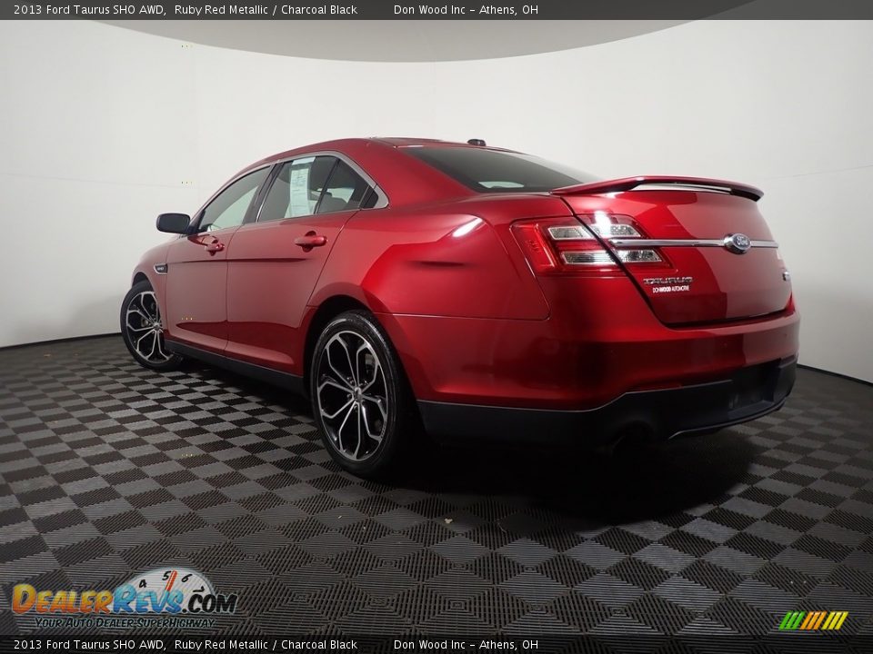 2013 Ford Taurus SHO AWD Ruby Red Metallic / Charcoal Black Photo #12