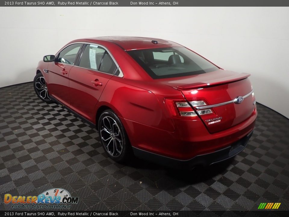 2013 Ford Taurus SHO AWD Ruby Red Metallic / Charcoal Black Photo #13