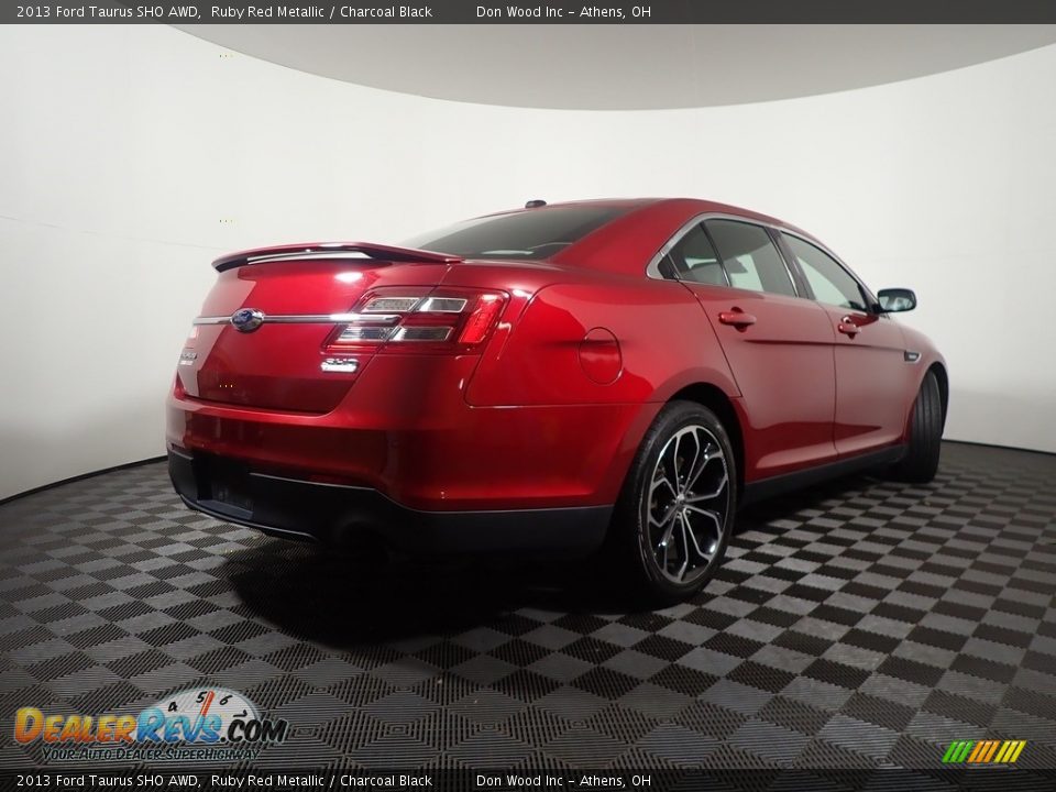 2013 Ford Taurus SHO AWD Ruby Red Metallic / Charcoal Black Photo #17