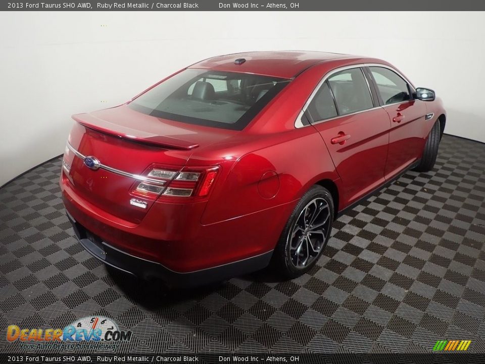 2013 Ford Taurus SHO AWD Ruby Red Metallic / Charcoal Black Photo #18