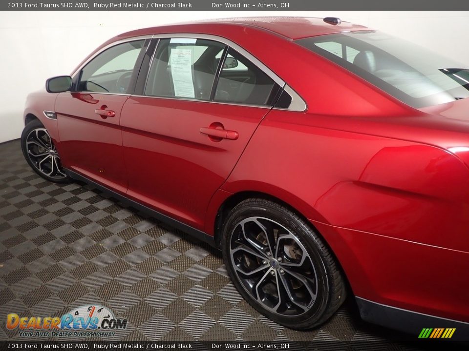 2013 Ford Taurus SHO AWD Ruby Red Metallic / Charcoal Black Photo #19