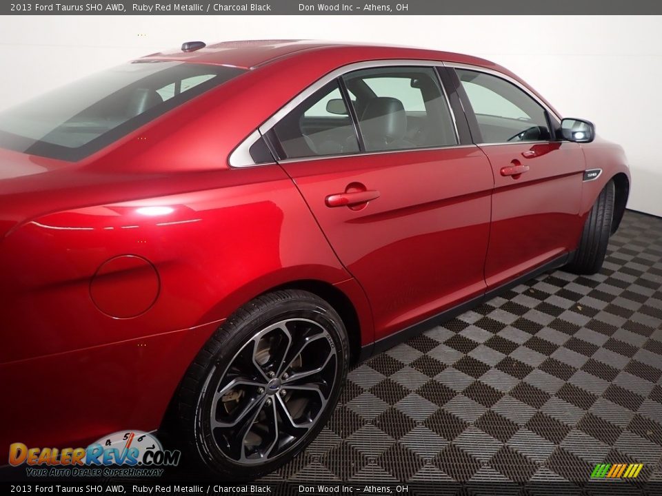 2013 Ford Taurus SHO AWD Ruby Red Metallic / Charcoal Black Photo #20