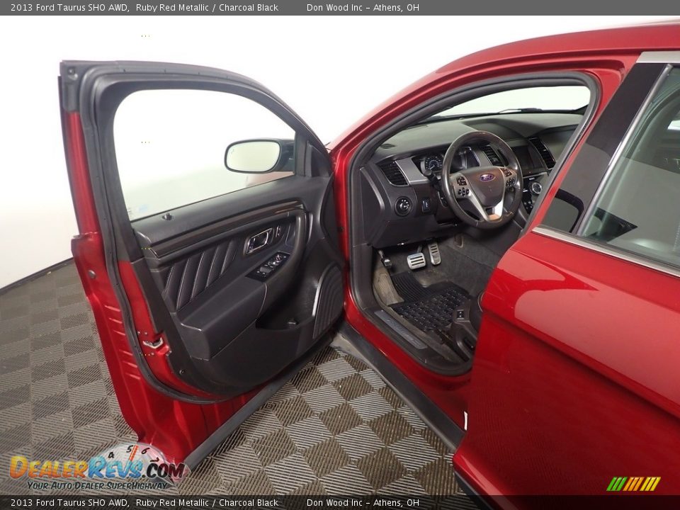 2013 Ford Taurus SHO AWD Ruby Red Metallic / Charcoal Black Photo #22