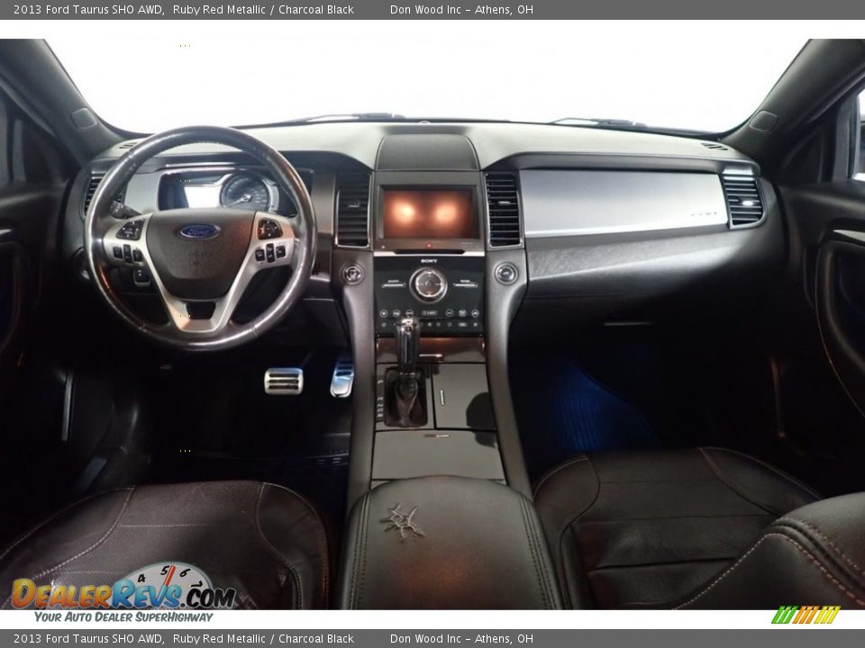 2013 Ford Taurus SHO AWD Ruby Red Metallic / Charcoal Black Photo #26