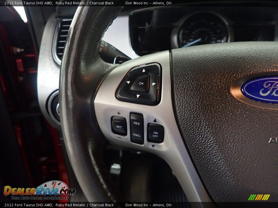 2013 Ford Taurus SHO AWD Ruby Red Metallic / Charcoal Black Photo #31