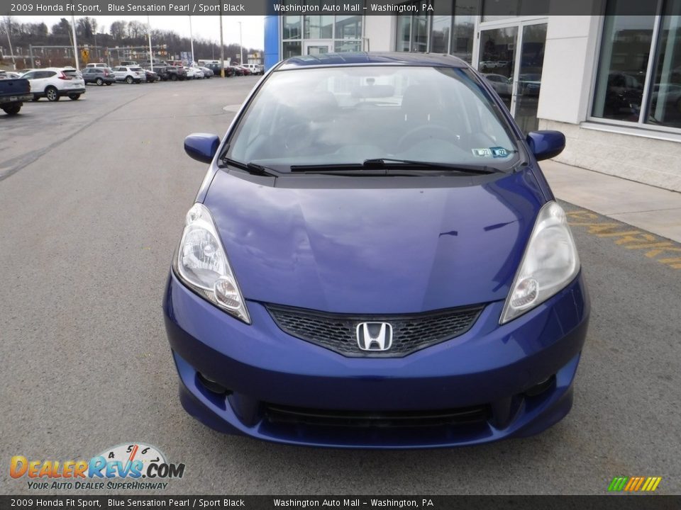 2009 Honda Fit Sport Blue Sensation Pearl / Sport Black Photo #4