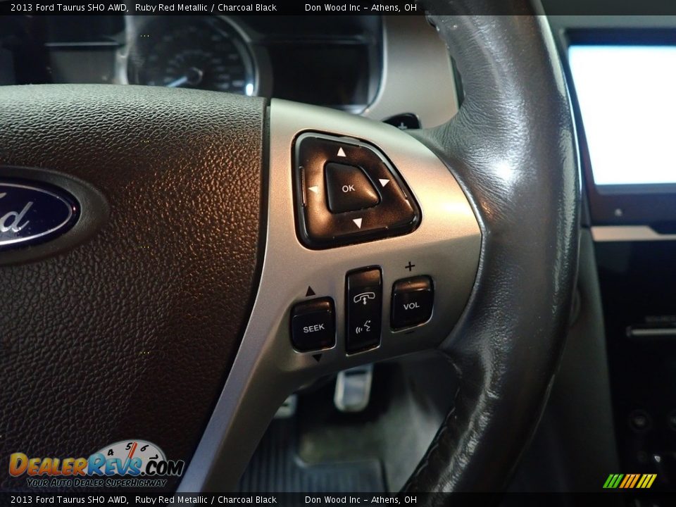 2013 Ford Taurus SHO AWD Ruby Red Metallic / Charcoal Black Photo #32