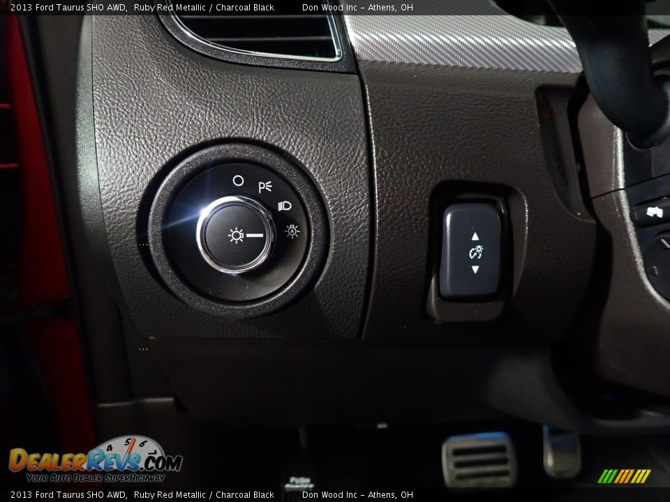 2013 Ford Taurus SHO AWD Ruby Red Metallic / Charcoal Black Photo #33