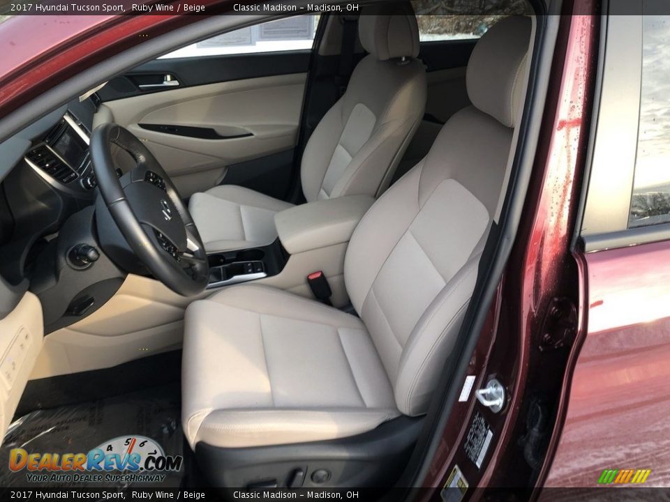 2017 Hyundai Tucson Sport Ruby Wine / Beige Photo #2