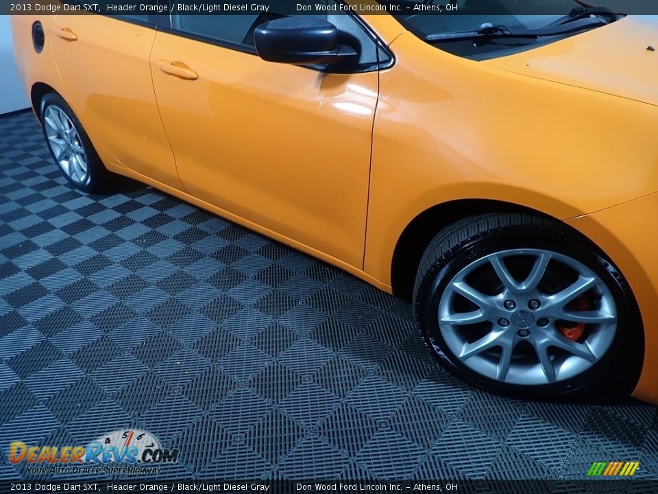 2013 Dodge Dart SXT Header Orange / Black/Light Diesel Gray Photo #3