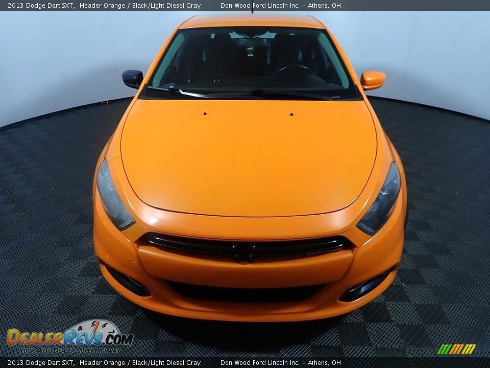 2013 Dodge Dart SXT Header Orange / Black/Light Diesel Gray Photo #4