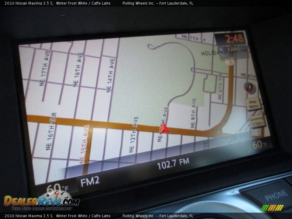 2010 Nissan Maxima 3.5 S Winter Frost White / Caffe Latte Photo #2