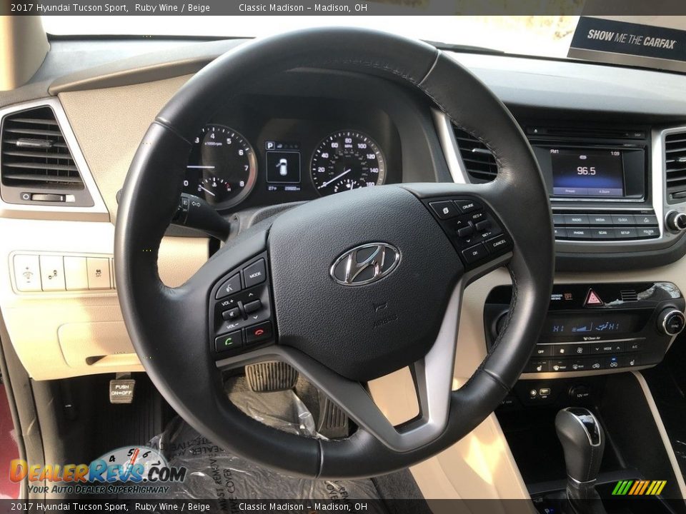 2017 Hyundai Tucson Sport Ruby Wine / Beige Photo #4