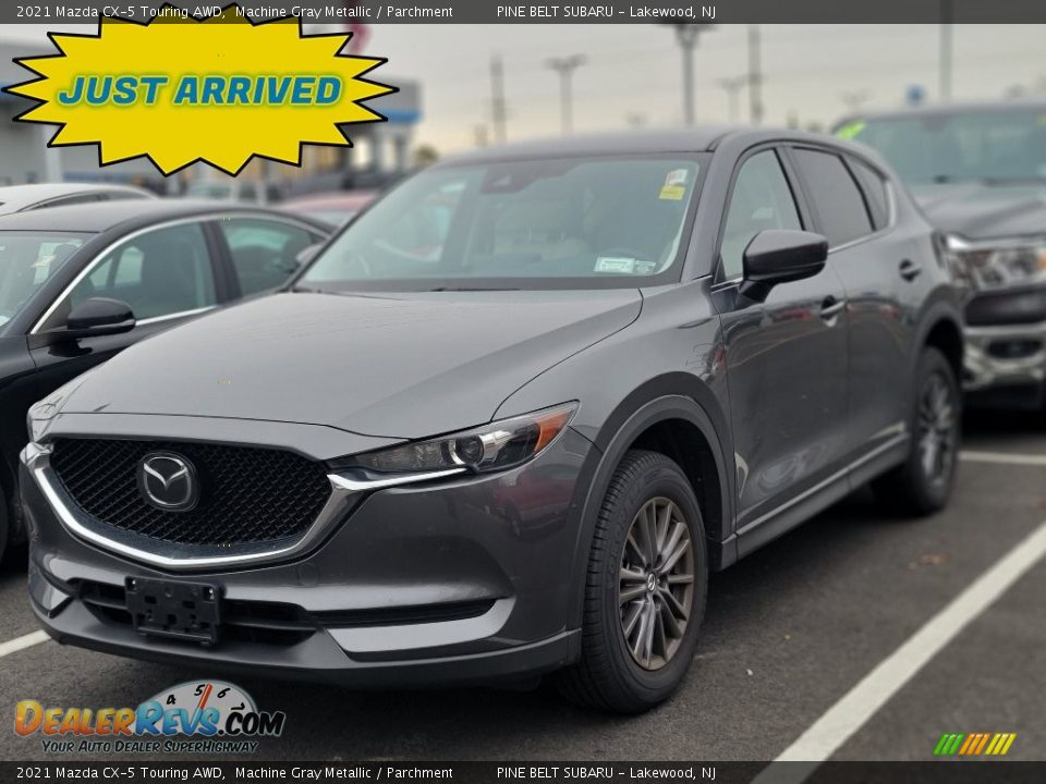 2021 Mazda CX-5 Touring AWD Machine Gray Metallic / Parchment Photo #1