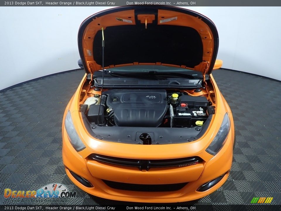 2013 Dodge Dart SXT Header Orange / Black/Light Diesel Gray Photo #5