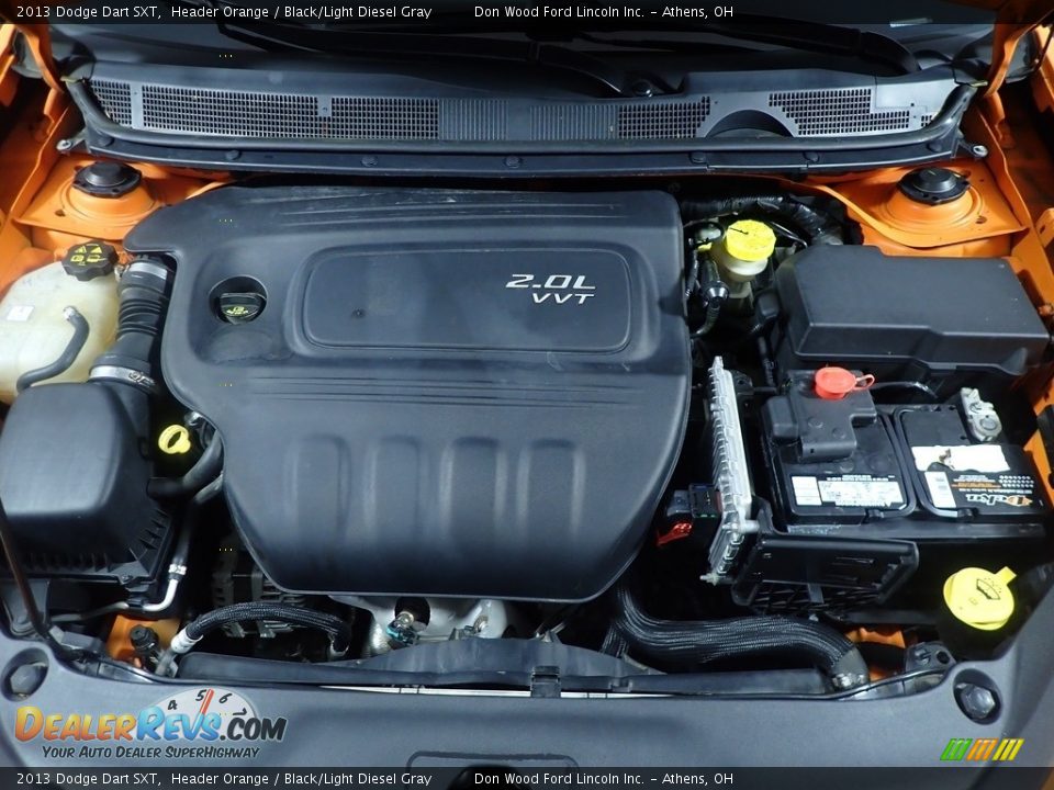 2013 Dodge Dart SXT Header Orange / Black/Light Diesel Gray Photo #6