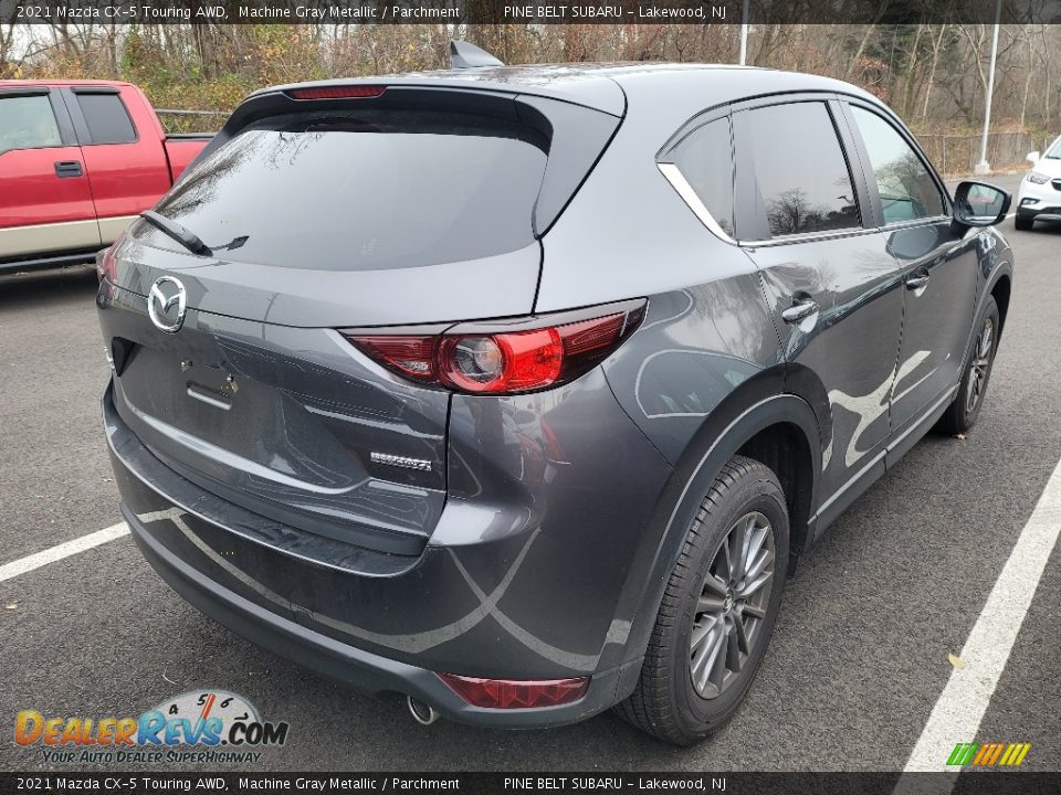 2021 Mazda CX-5 Touring AWD Machine Gray Metallic / Parchment Photo #3