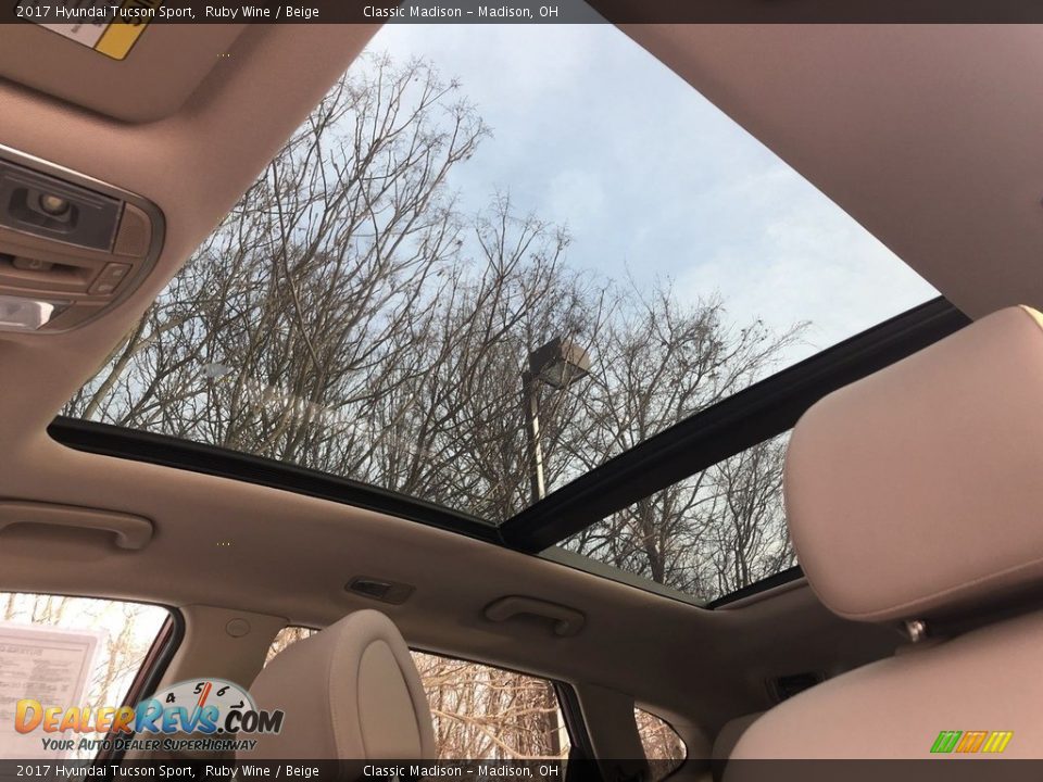 2017 Hyundai Tucson Sport Ruby Wine / Beige Photo #6