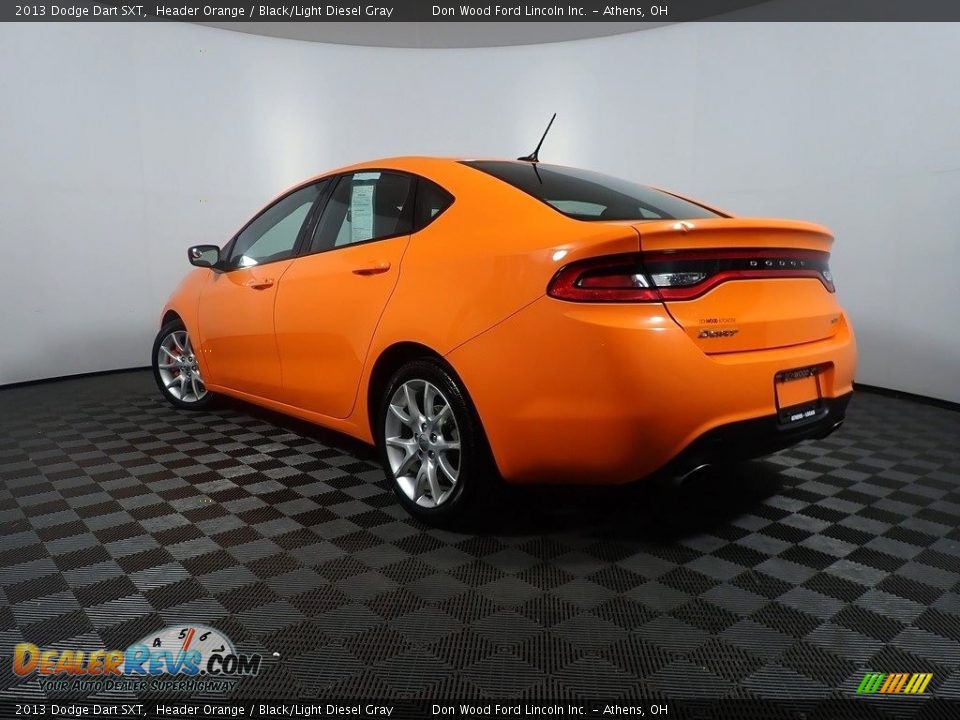 2013 Dodge Dart SXT Header Orange / Black/Light Diesel Gray Photo #10