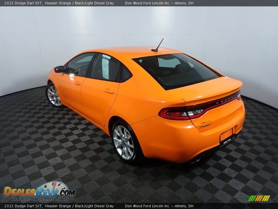 2013 Dodge Dart SXT Header Orange / Black/Light Diesel Gray Photo #11