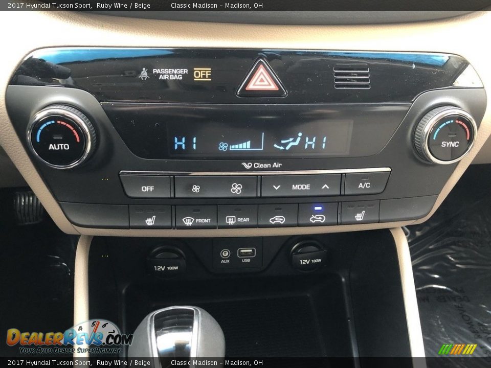 2017 Hyundai Tucson Sport Ruby Wine / Beige Photo #10