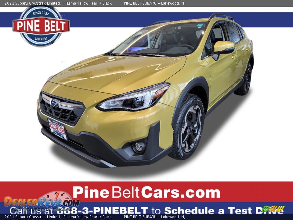 2021 Subaru Crosstrek Limited Plasma Yellow Pearl / Black Photo #1