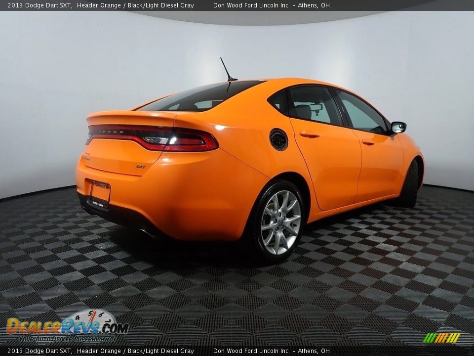2013 Dodge Dart SXT Header Orange / Black/Light Diesel Gray Photo #15