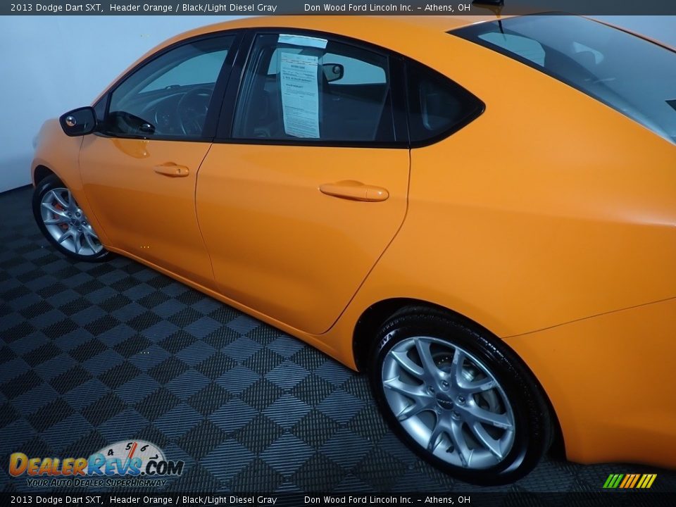 2013 Dodge Dart SXT Header Orange / Black/Light Diesel Gray Photo #17