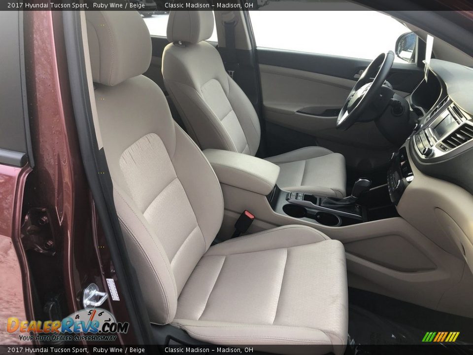 2017 Hyundai Tucson Sport Ruby Wine / Beige Photo #15